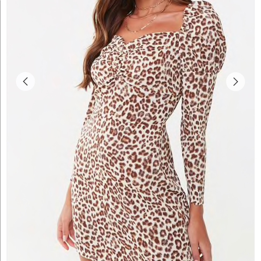 🚨SOLD🚨Forever 21 Missguided leopard print dress